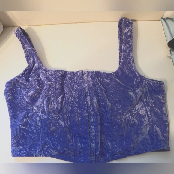 Wild Fable M purple Crushed Velvet Corset - Picture 11 of 14